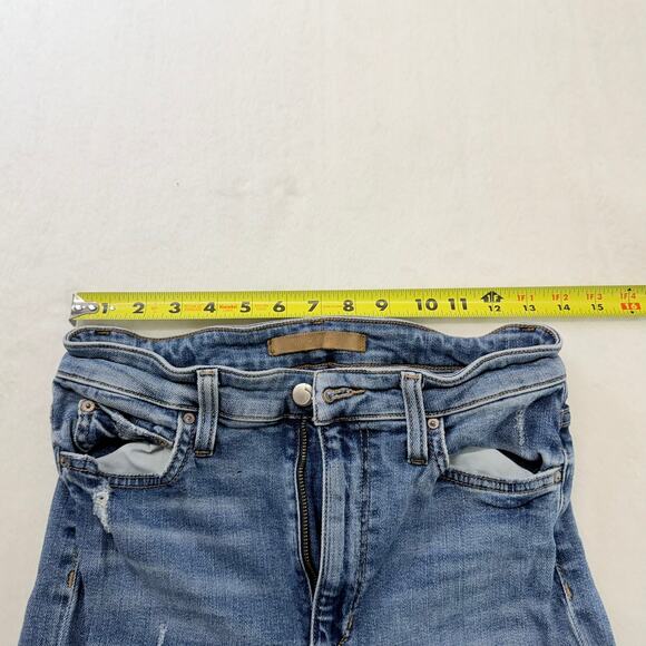 Joe's Jeans Women’s The Charlie High Rise Skinny Ankle Blue Denim Size 27 Fray - Picture 8 of 9